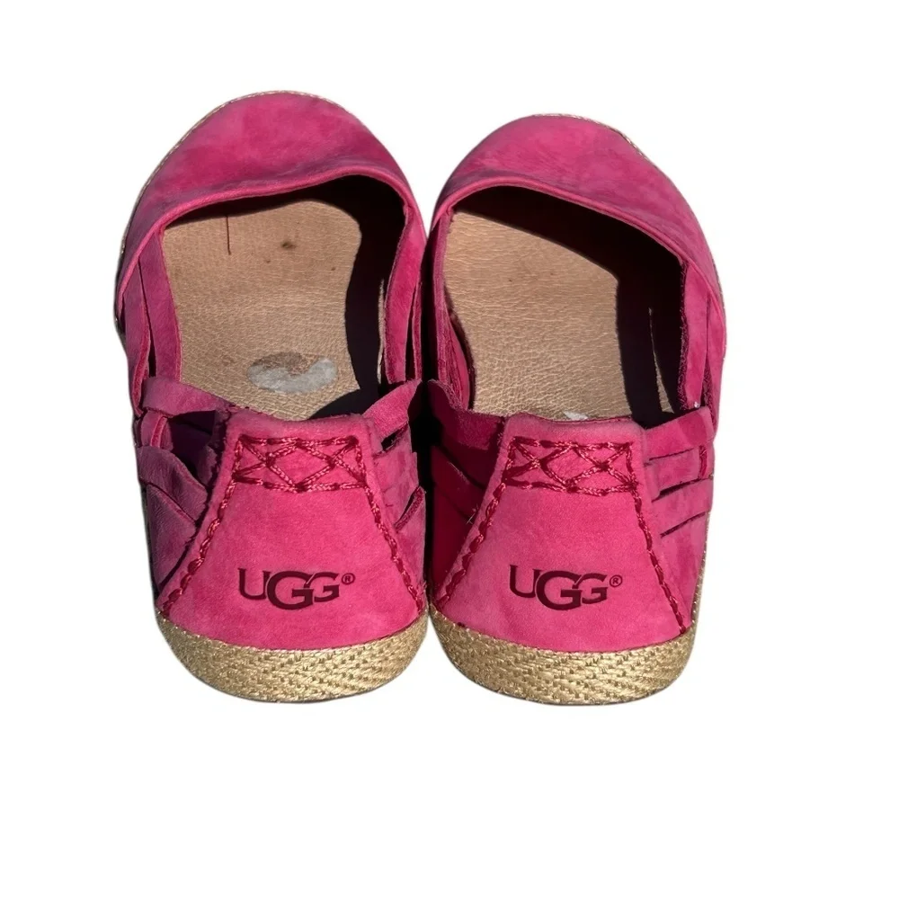UGG Cicily Pink Slip On Sandal Espadrille size 8.5